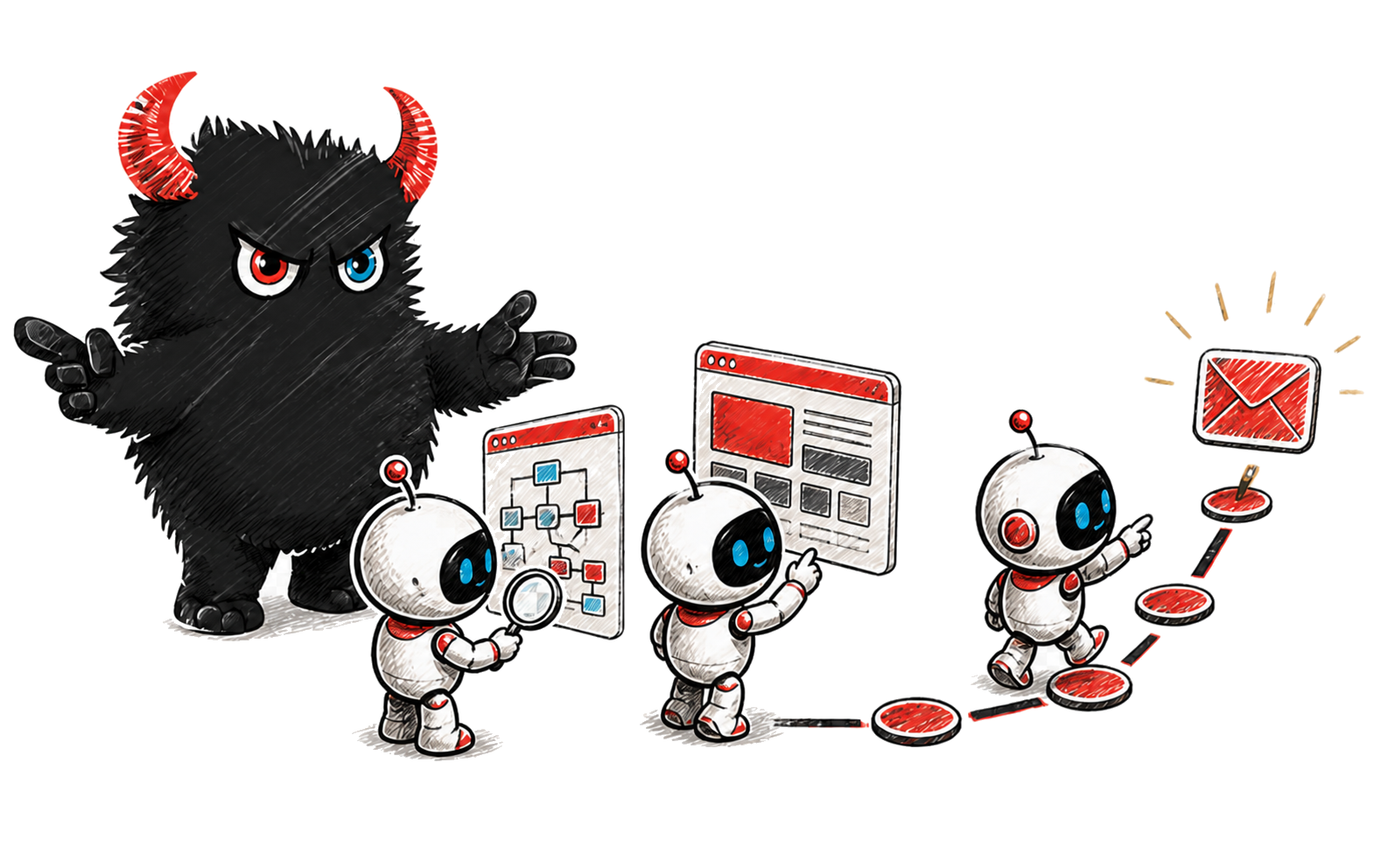 Original abstract artwork for AI Agents Are Becoming Website Visitors. Is Your Business Ready?