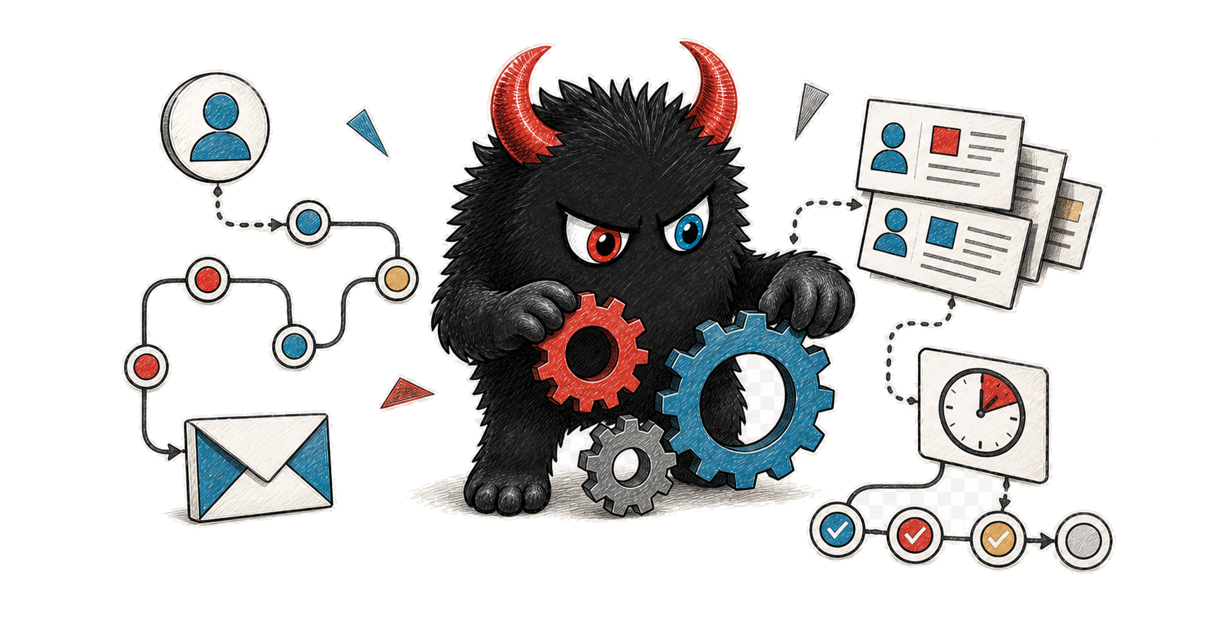 Original abstract artwork for When Marketing Automation Is Worth It