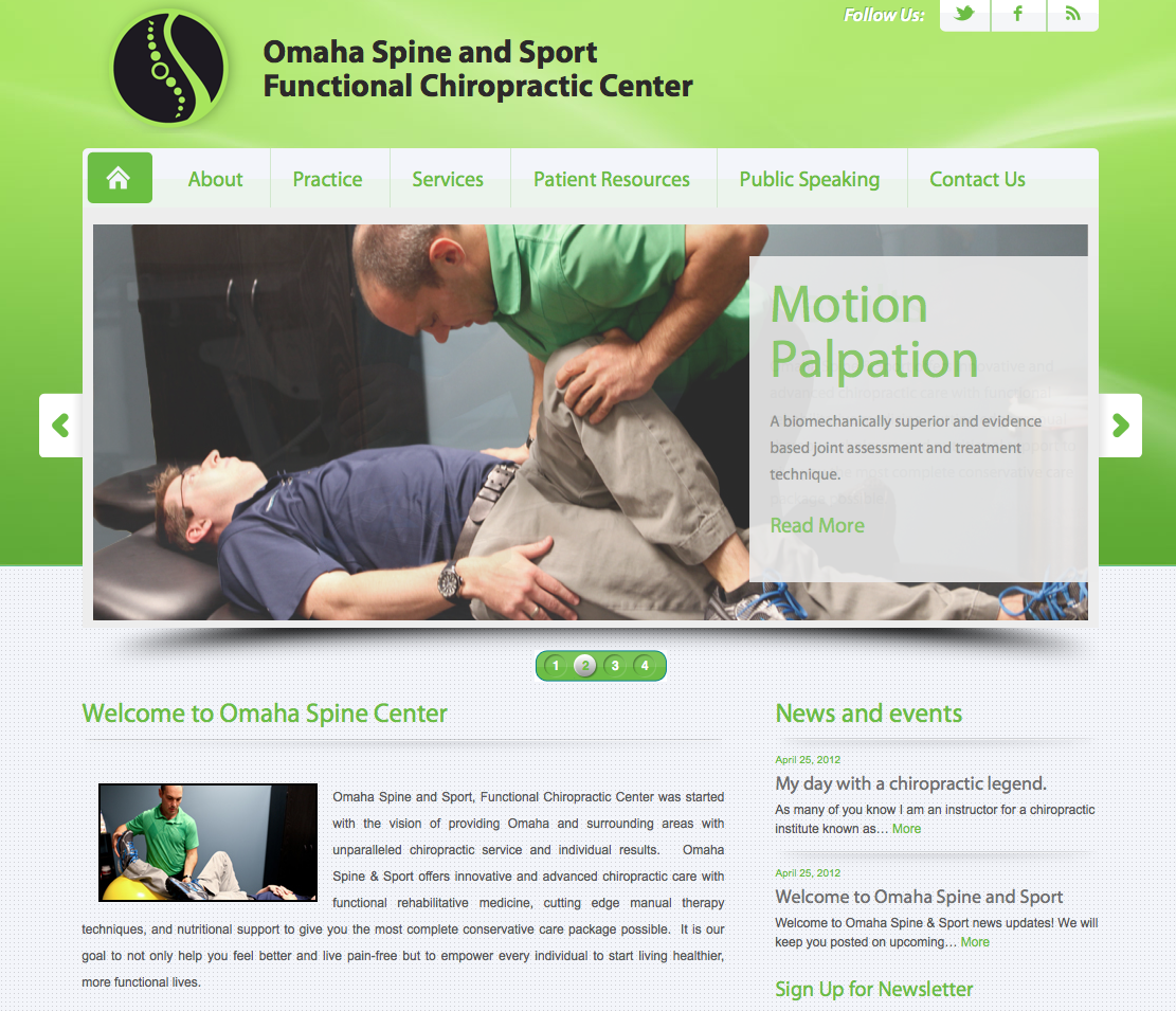 WEBSITE LAUNCH - Omaha Spine and Sport Functional Chiropractic Center