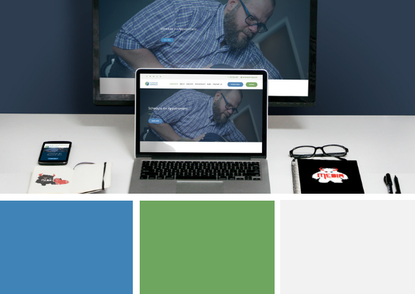 Popular website color palettes