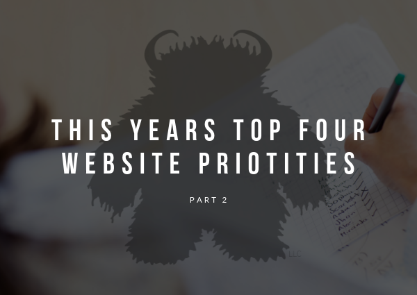 Four top website priorities in 2019 - Pt 2