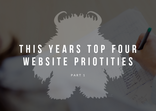 Four top website priorities in 2019 - Pt 1