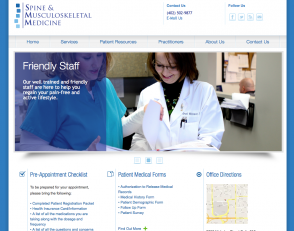 WEBSITE LAUNCH - Spine and Musculoskeletal Medicine