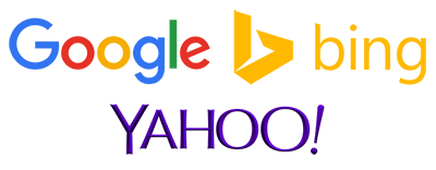 Google Bing & Yahoo Search Engines